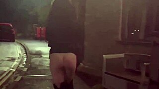 Street Walking Public Flashing Exposed