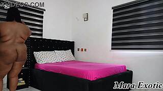 House Cleaning Milf Makes Bed Butt Naked At Home