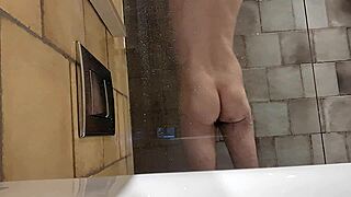 Watching a mature british bisexual man showering for you right now