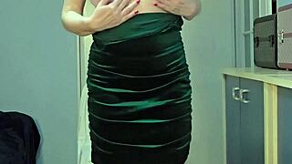Blonde Cougar Does Striptease And Pants Pissing