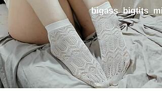 white socks feet fetish ankle style