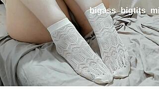 white socks feet fetish ankle style
