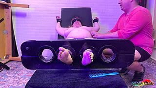 Ticklish Chicks Heathers Nipples Drive Her Wild With Magic Tickler