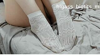 white socks feet fetish ankle style