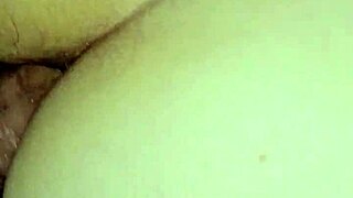 Wife enjoys anal play at home
