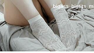 white socks feet fetish ankle style