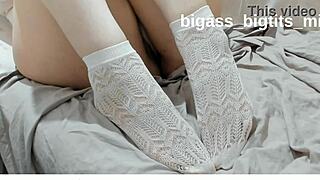 white socks feet fetish ankle style