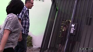 sara bent over for deepthroat and riding