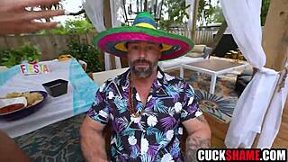 Big Butt Wife Fucking Cuckold Husbands Friend On Cinco De Mayo Miss Raquel!