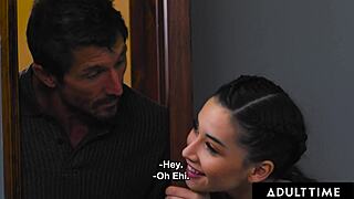 Pervy Stepdad Spanks Italian Girl After Caught