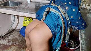 desi mom gets fucked hard in the kitchen