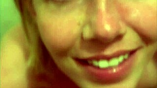 Behind the scenes rebel rhyder takes cum in her eyes