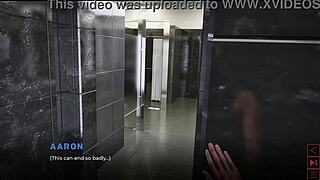 the synthetic milf in bathroom gym public