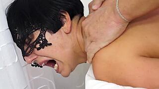 Curvy Milf On Her Back Legs Spread For Anal