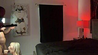 Hot blonde hotwife comes over for a first bbc date