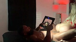 Hot blonde hotwife comes over for a first bbc date