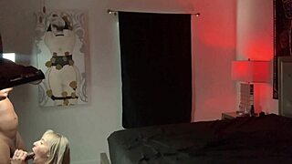Hot blonde hotwife comes over for a first bbc date