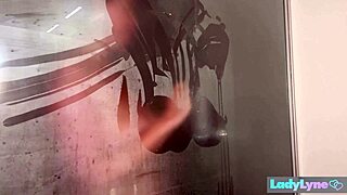 wish you were here ladylyne pressing titties against the glass in the shower