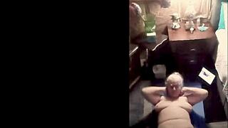 hot granny vee does naked yoga