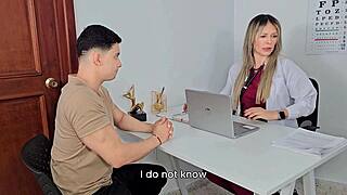 horny doctor fucks her young patient in hospital