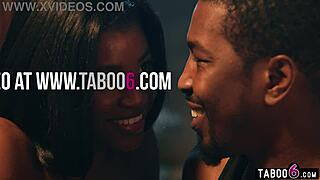 black husband cheats with hot ebony milf near wife