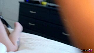 Curvy redhead bitch with glasses gets interracial amateur creampie after rimming