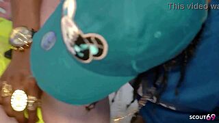 Curvy redhead bitch with glasses gets interracial amateur creampie after rimming