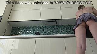 pov upskirt on roommate with no panties