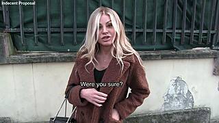 italian milf cheats on husband outdoors for cash with subtitles