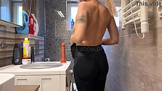 a sexy step mother seduces her step son in shower