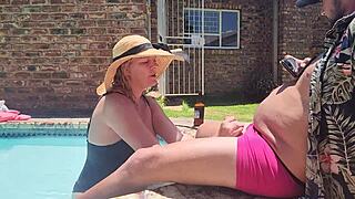 Old Fat Guy Sucked by Hotel Girl