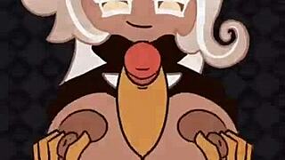 Titfuck Latte Cookie dengan aksi milf blonde seksi