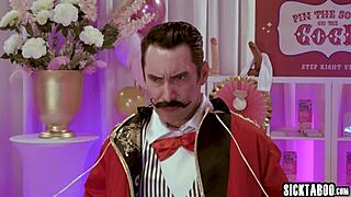 किंकी गेम से वाइल्ड थ्रीसम बना, एप्रिल ओल्सन चूस रही लंड और लॉरेन फिलिप्स चाट रही गैंड