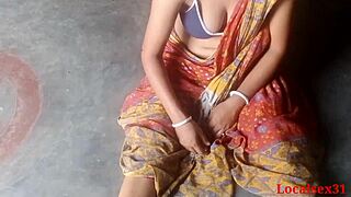 Bengali köy Boudi genç oğlanı açık havada BBC ile becerdi