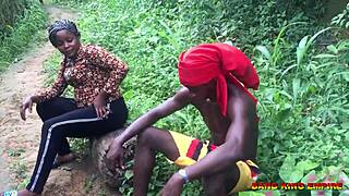 African Pornstar Bangs Sugar Mummy Hard on Village Road