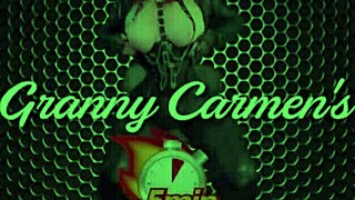 GILF Carmen močno jezdari za valentinovo vrtanje