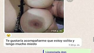 Stemoras hore skriver meg på WhatsApp mens pappa er på forretningsreise