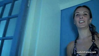 Amateur französisches Paar hat Analsex in Gangbang mit facialem Cum-Cover