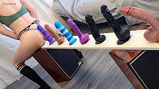 Йо, тестирую дикие дилдо для ультимативного оргазма челленджа с тугими MILF