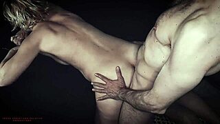 成熟女人呻吟着阴户和屁眼被猛插