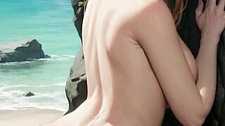 3D аниме-девочка 18+ дрочит киску под взглядом