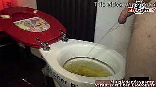 Fiesta extrema alemana con meadas salvajes y acción de intercambio