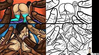 मैं-मैं इन ह्यूज ब्लैक डिक्स को चूसना बंद नहीं कर सकती, अरे यार!