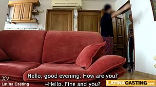 कैस्टिंग में मेरी बड़ी ब्राजीलियन गांड में रफ क्रिम्ड हो गया।