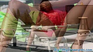 מילף מפתה עושה טיטיפאק ומציצה זין בפעולה קרובה משומנת POV. תראה אותה לוקחת הכל!