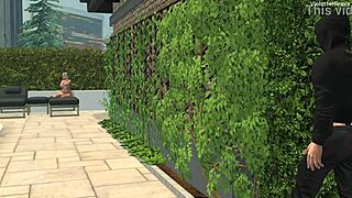 Мой здоровый сосед и его тупая мачеха трахаются у бассейна