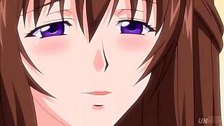 Hentai - Göğüslü üvey anne genç üvey kıza seks numaraları öğretiyor