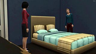 แม่เลี้ยงจับลูกเลี้ยงรูดควยและอดใจไม่ไหวร่วมด้วย