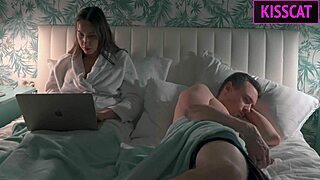 step mom helpin me cum in shared bed... oops