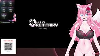 KanakoVT Liar Di Penjara Karryn! Memek Catgirl Ditease Nonstop Dengan Moan Keras ASMR!